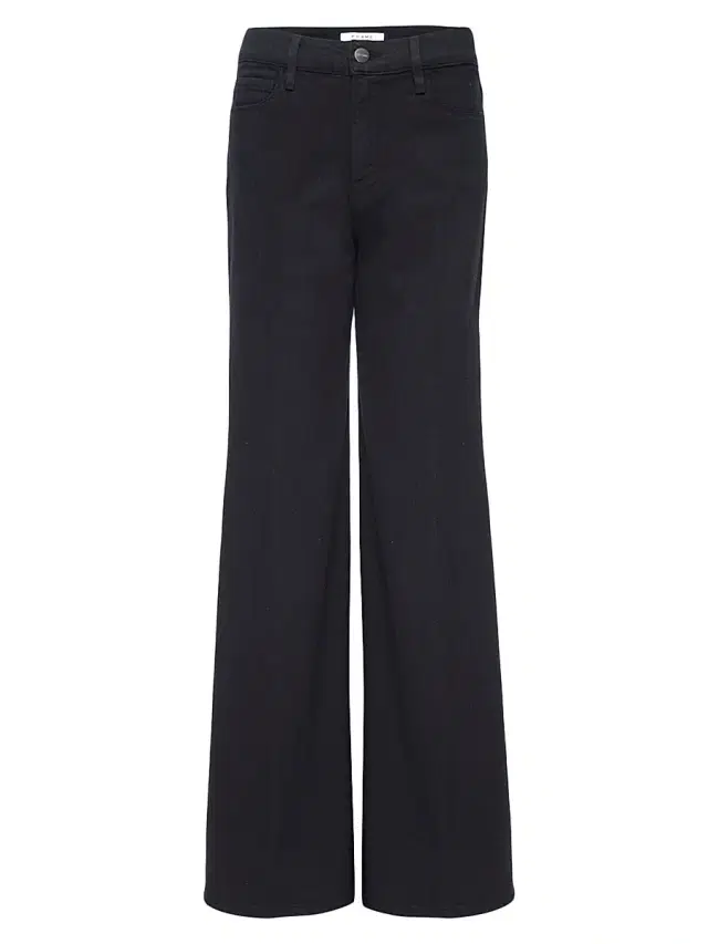 Women's Le Palazzo Wide Leg Jeans - Film Noir