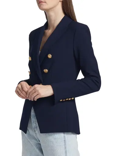 Veronica Beard Women's Miller Dickey Jacket - Navy - Size 8 | Thumbnail 4 Veronica Beard Women's Miller Dickey Jacket - Navy - Size 8 | Thumbnail 4