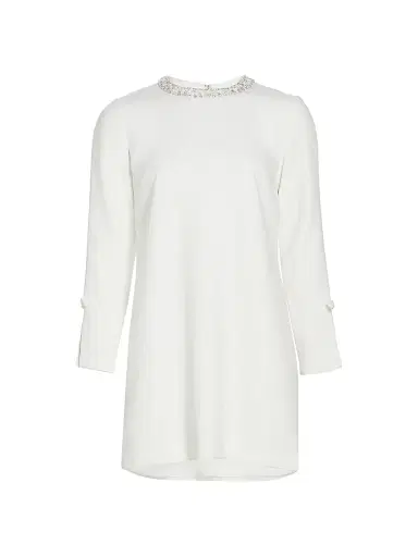 SACHIN & BABI Women's Parker Beaded Shift Dress - Ivory - Size 10 | Thumbnail 1