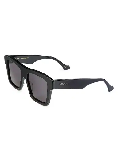 Gucci Men's 55MM Square Sunglasses - Black Grey | Thumbnail 1 Gucci Men's 55MM Square Sunglasses - Black Grey | Thumbnail 1