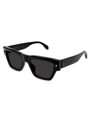 Alexander McQueen Men's Spike Studs 53MM Square Acetate Sunglasses - Black | Thumbnail 1 Alexander McQueen Men's Spike Studs 53MM Square Acetate Sunglasses - Black | Thumbnail 1