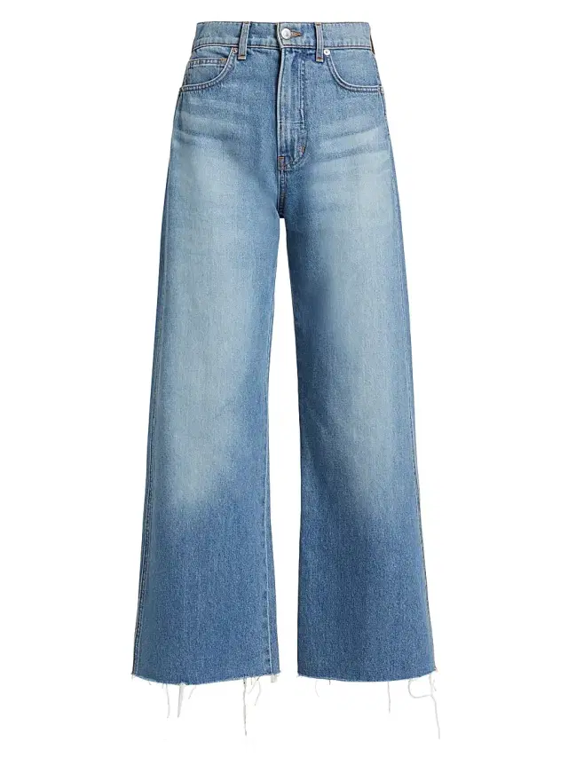Veronica Beard Women's Taylor High-Rise Wide Crop Jeans - Enough Said