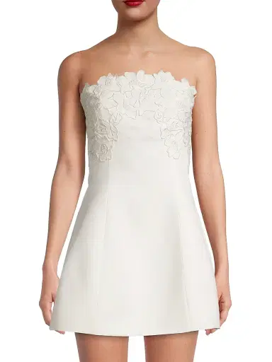 SACHIN & BABI Women's Alanna Embroidered Strapless Minidress - Ivory - Size 12 | Thumbnail 3 SACHIN & BABI Women's Alanna Embroidered Strapless Minidress - Ivory - Size 12 | Thumbnail 3