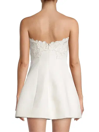 SACHIN & BABI Women's Alanna Embroidered Strapless Minidress - Ivory - Size 12 | Thumbnail 5 SACHIN & BABI Women's Alanna Embroidered Strapless Minidress - Ivory - Size 12 | Thumbnail 5