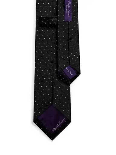 Ralph Lauren Purple Label Men's Polka Dot Silk Tie | Thumbnail 2 Ralph Lauren Purple Label Men's Polka Dot Silk Tie | Thumbnail 2