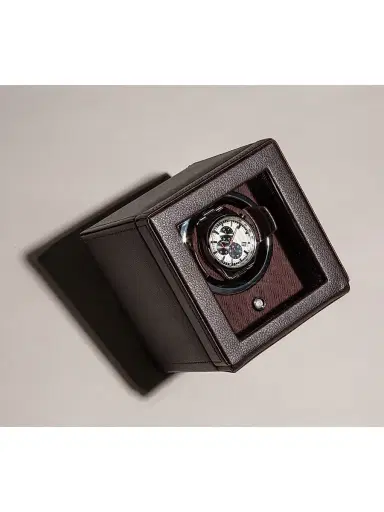 Wolf Cub Watch Winder With Cover - Brown | Thumbnail 3