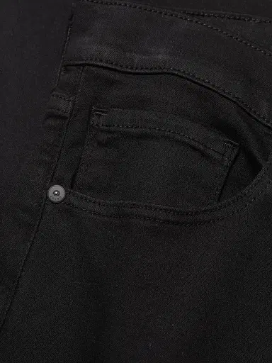 PAIGE Lennox Stretch Slim-Fit Jeans - Black Shadow - Size 40 | Thumbnail 6