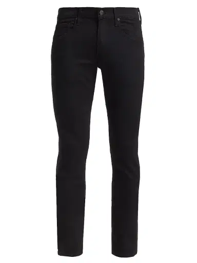 PAIGE Lennox Stretch Slim-Fit Jeans - Black Shadow - Size 40 | Thumbnail 1