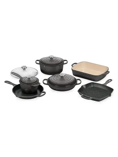 Le Creuset Signature Cast Iron 10-Piece Set | Thumbnail 1 Le Creuset Signature Cast Iron 10-Piece Set | Thumbnail 1