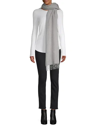 rag & bone Women's Classic Wool Scarf - Heather Grey | Thumbnail 1 rag & bone Women's Classic Wool Scarf - Heather Grey | Thumbnail 1