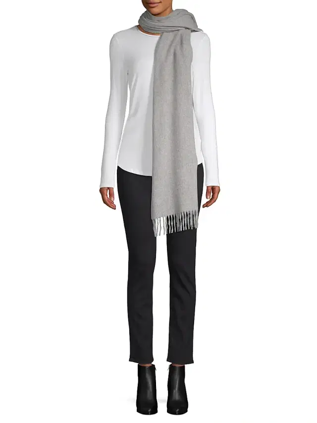 rag & bone Women's Classic Wool Scarf - Heather Grey