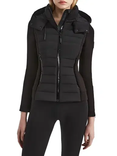 Rudsak Women's Mabs Quilted Down Hooded Jacket - Black | Thumbnail 3 Rudsak Women's Mabs Quilted Down Hooded Jacket - Black | Thumbnail 3