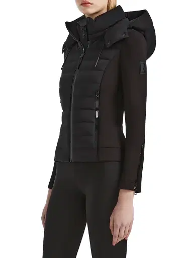 Rudsak Women's Mabs Quilted Down Hooded Jacket - Black | Thumbnail 6 Rudsak Women's Mabs Quilted Down Hooded Jacket - Black | Thumbnail 6