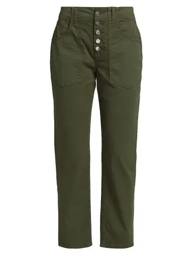 Veronica Beard Women's Arya Cargo Straight-Leg Pants - Army Green - Size 32 | Thumbnail 1 Veronica Beard Women's Arya Cargo Straight-Leg Pants - Army Green - Size 32 | Thumbnail 1