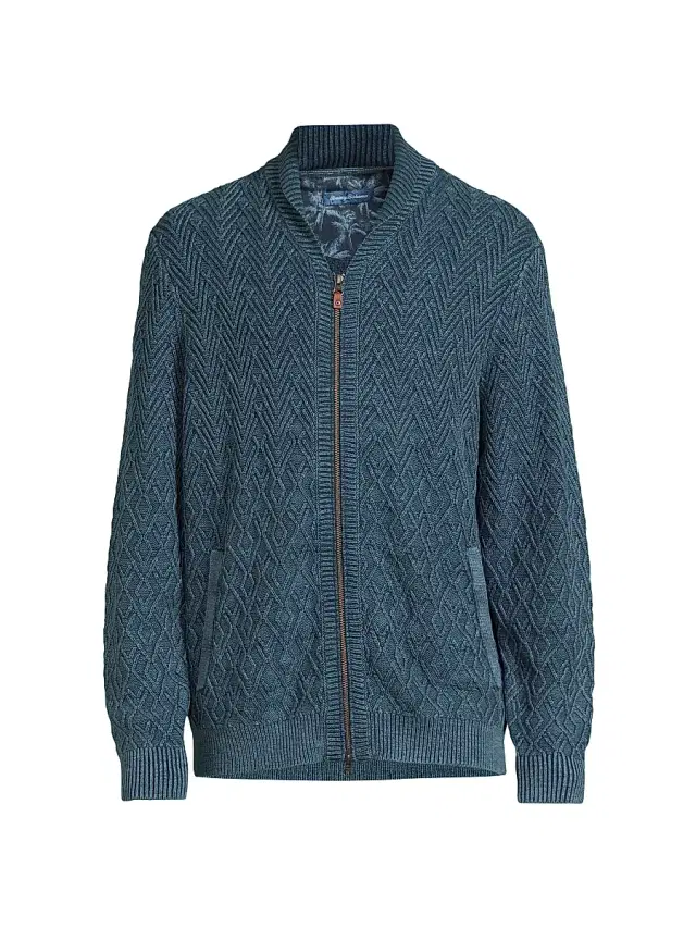 Men's Sunbreak Full-Zip Shawl Cardigan - Coastline - Size Large