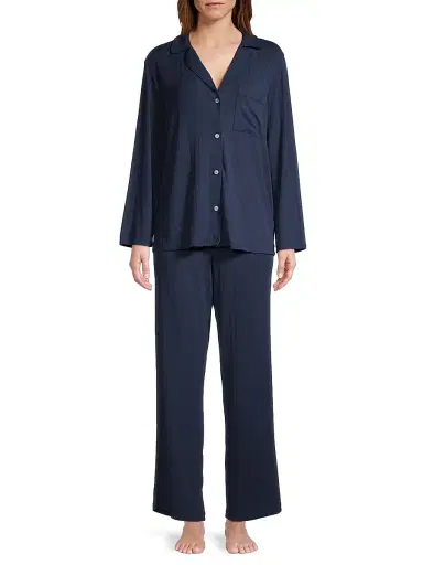 Eberjey Women's Gisele Rib The Long PJ Set | Thumbnail 3