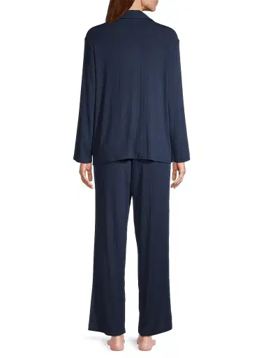 Eberjey Women's Gisele Rib The Long PJ Set | Thumbnail 5