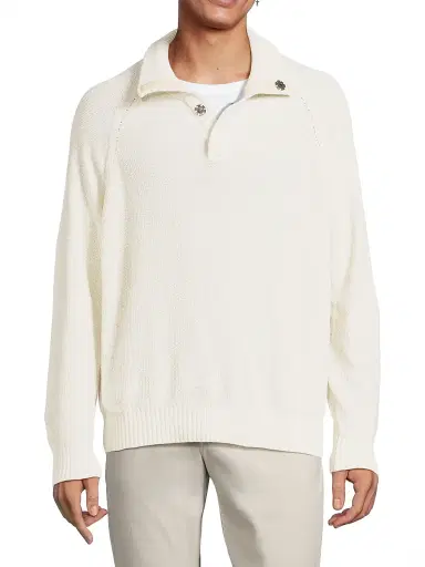 Tommy Bahama Men's Shoreline Chenille Snap Mock | Thumbnail 3 Tommy Bahama Men's Shoreline Chenille Snap Mock | Thumbnail 3