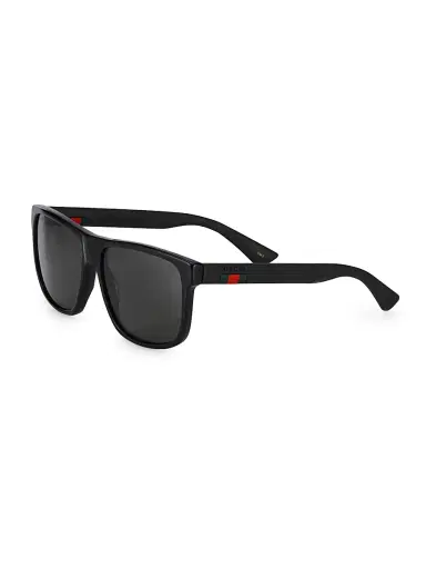 Gucci Men's 58MM Square Sunglasses - Black | Thumbnail 2