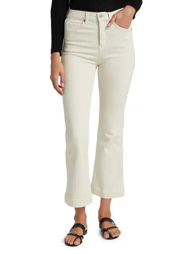 Veronica Beard Women's Carson High-Rise Ankle Flare Jeans - Ecru - Size 32 | Thumbnail 3