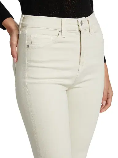 Veronica Beard Women's Carson High-Rise Ankle Flare Jeans - Ecru - Size 32 | Thumbnail 6