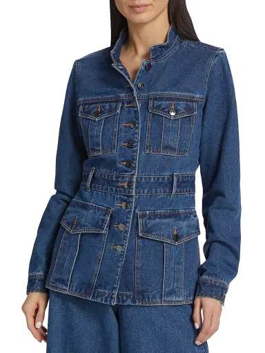 Veronica Beard Women's Tika Denim Jacket | Thumbnail 3 Veronica Beard Women's Tika Denim Jacket | Thumbnail 3