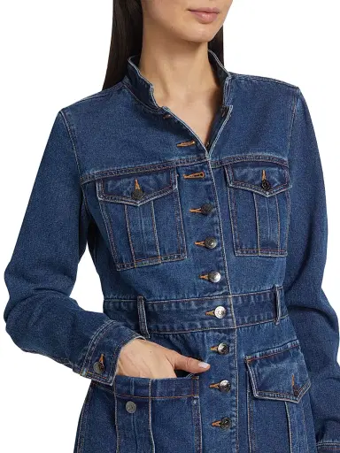 Veronica Beard Women's Tika Denim Jacket | Thumbnail 6 Veronica Beard Women's Tika Denim Jacket | Thumbnail 6