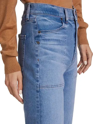 Veronica Beard Women's Crosbie Wide-Leg Jeans - Amethyst - Size 32 | Thumbnail 6 Veronica Beard Women's Crosbie Wide-Leg Jeans - Amethyst - Size 32 | Thumbnail 6