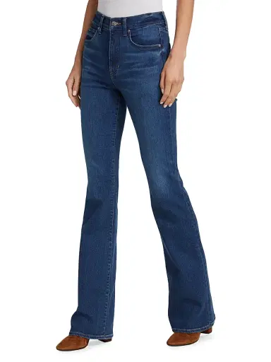 Veronica Beard Women's Beverly High-Rise Skinny Flared Jeans - Bright Blue - Size 32 | Thumbnail 4 Veronica Beard Women's Beverly High-Rise Skinny Flared Jeans - Bright Blue - Size 32 | Thumbnail 4