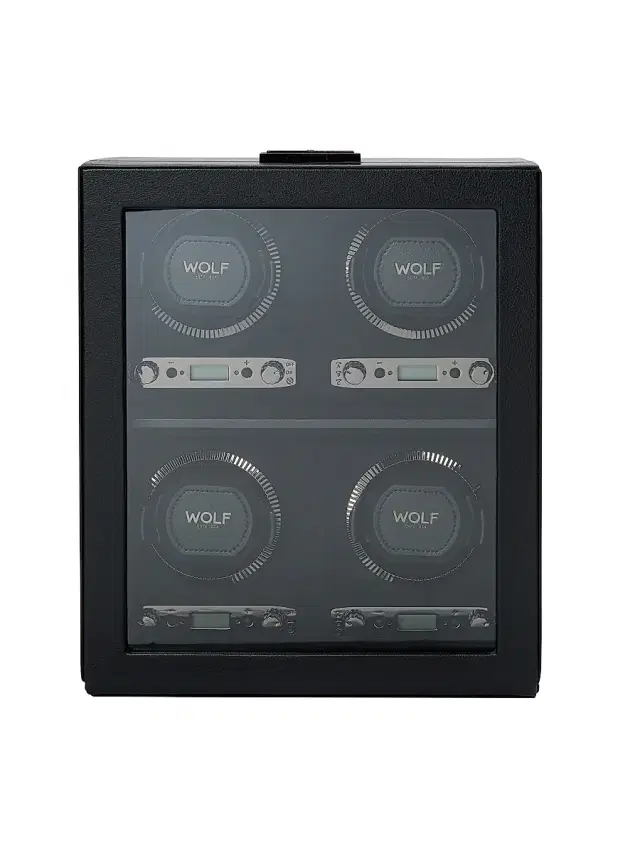 Wolf British Racing Four-Piece Watch Winder - Green