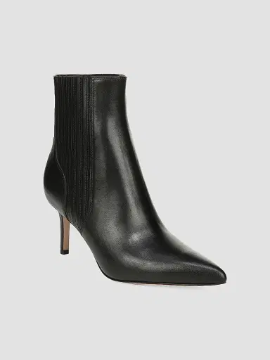 Veronica Beard Women's Lisa 70MM Leather Ankle Boots - Black - Size 9.5 | Thumbnail 2
