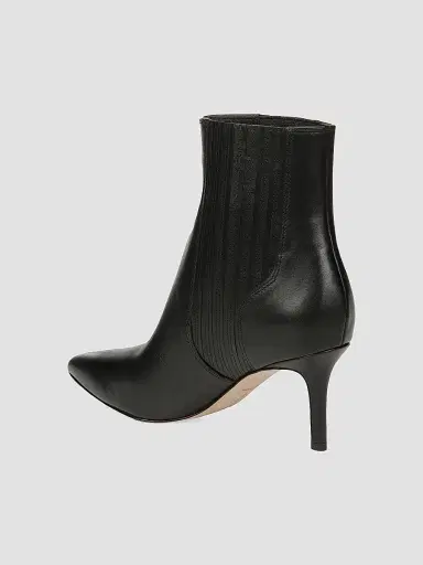 Veronica Beard Women's Lisa 70MM Leather Ankle Boots - Black - Size 9.5 | Thumbnail 3