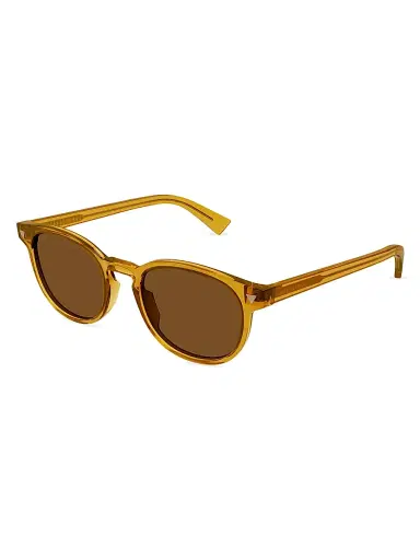 Bottega Veneta Men's Triangle Stud 50MM Round Sunglasses | Thumbnail 2 Bottega Veneta Men's Triangle Stud 50MM Round Sunglasses | Thumbnail 2