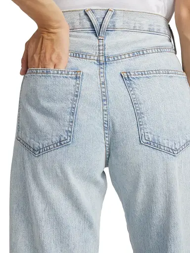 Veronica Beard Women's Taylor High-Rise Stretch Wide-Leg Jeans | Thumbnail 6 Veronica Beard Women's Taylor High-Rise Stretch Wide-Leg Jeans | Thumbnail 6