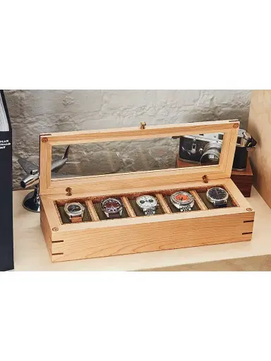 Wolf Flatiron II 5-Watch Storage Box | Thumbnail 1 Wolf Flatiron II 5-Watch Storage Box | Thumbnail 1
