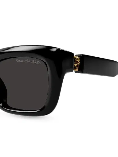 Alexander McQueen Men's Floating Skull 54MM Square Sunglasses | Thumbnail 3
