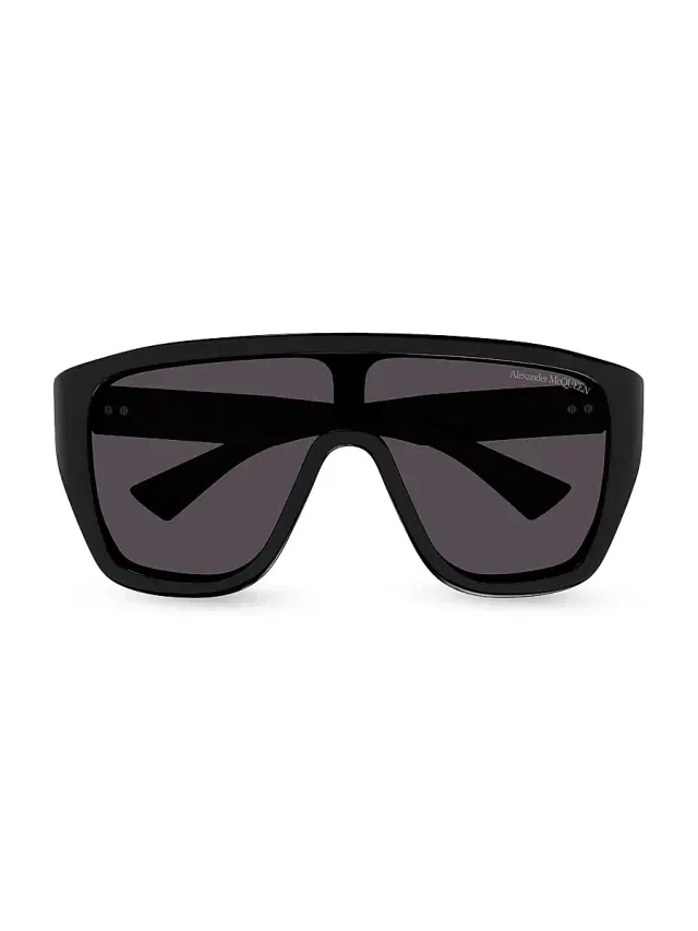 Men's Floating Skull 99MM Mask Sunglasses - Black