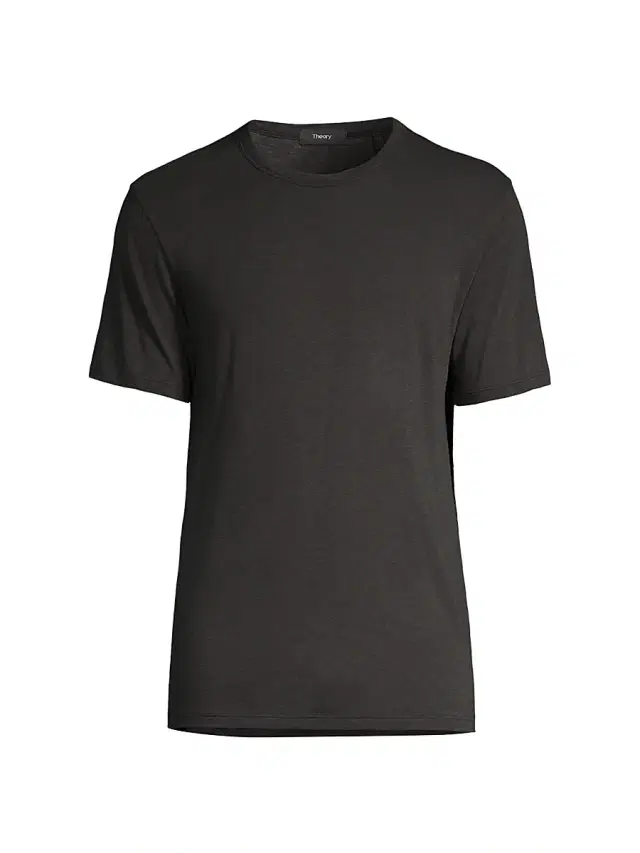 Theory Men's Essential Short-Sleeve Cotton T-Shirt - Eclipse