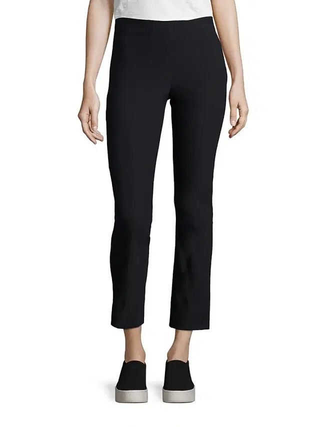 Vince Women's Bobbi Stitch-Front Seamed Mid-Rise Leggings - Coastal Blue