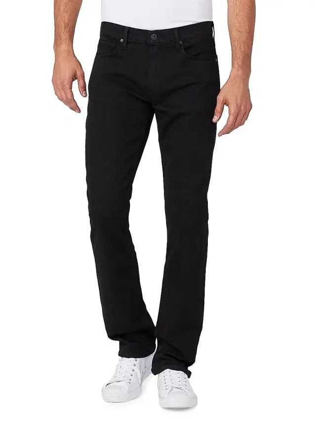 PAIGE Men's Nomandie Straight Jeans - Black Shadow - Size 44