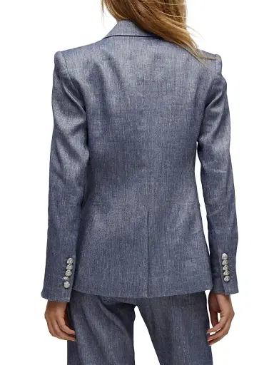 Veronica Beard Women's Miller Dickey Jacket - Blue Melange - Size 16 | Thumbnail 5