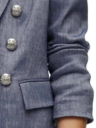 Veronica Beard Women's Miller Dickey Jacket - Blue Melange - Size 16 | Thumbnail 6