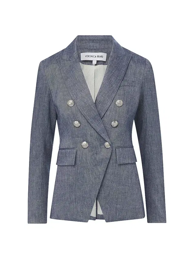 Veronica Beard Women's Miller Dickey Jacket - Blue Melange