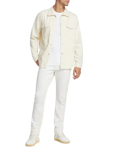 Frame Men's L'Homme Cotton-Blend Slim-Fit Jeans - Whisper White - Size 40 | Thumbnail 2