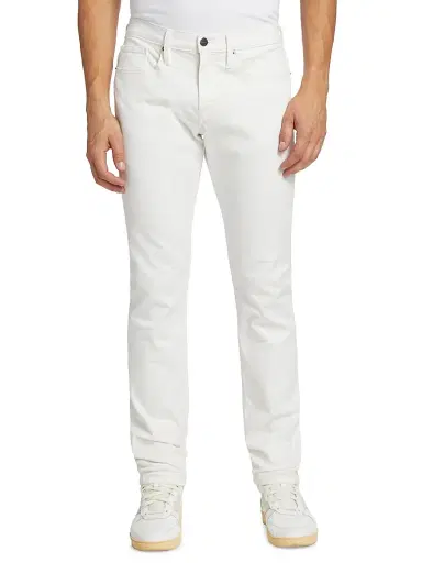Frame Men's L'Homme Cotton-Blend Slim-Fit Jeans - Whisper White - Size 40 | Thumbnail 3