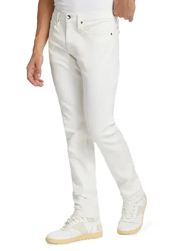 Frame Men's L'Homme Cotton-Blend Slim-Fit Jeans - Whisper White - Size 40 | Thumbnail 4