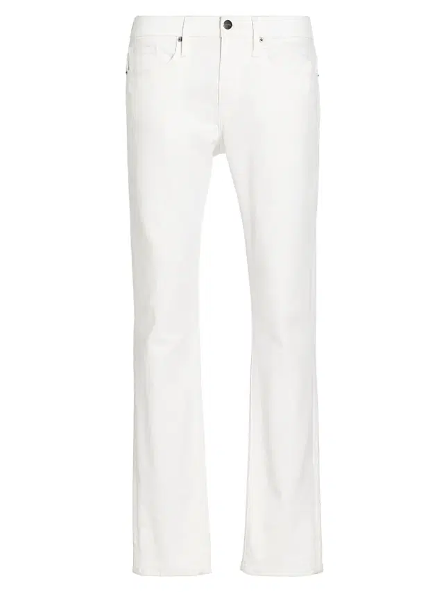 Men's L'Homme Cotton-Blend Slim-Fit Jeans - Whisper White - Size 40 Men's L'Homme Cotton-Blend Slim-Fit Jeans - Whisper White - Size 40