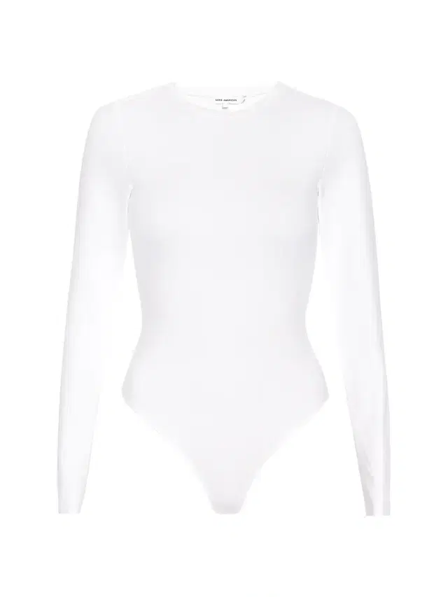 Good American Women's Sculpting Crewneck Bodysuit - White