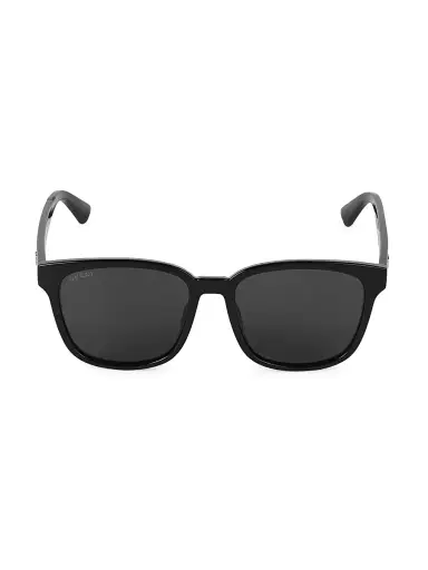 Gucci Men's 56MM Square Sunglasses - Black | Thumbnail 1