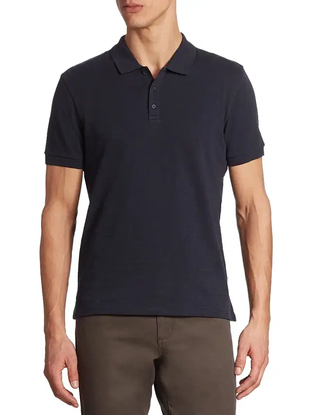 Vince Men's Classic Polo Shirt - Coastal Blue
